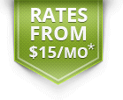 rates from $15 per month graphic